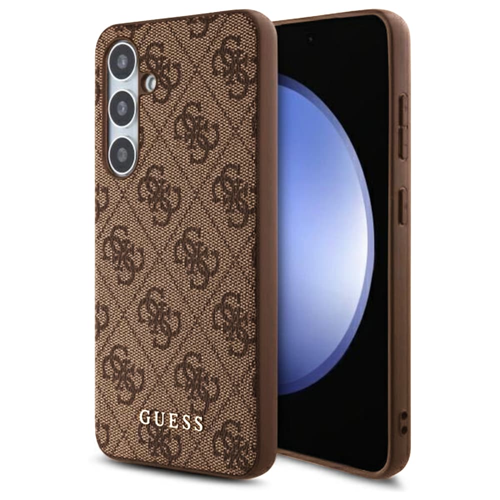Guess Hardcase 4G Classic pro Samsung Galaxy S24 FE hnědý - náhled 1