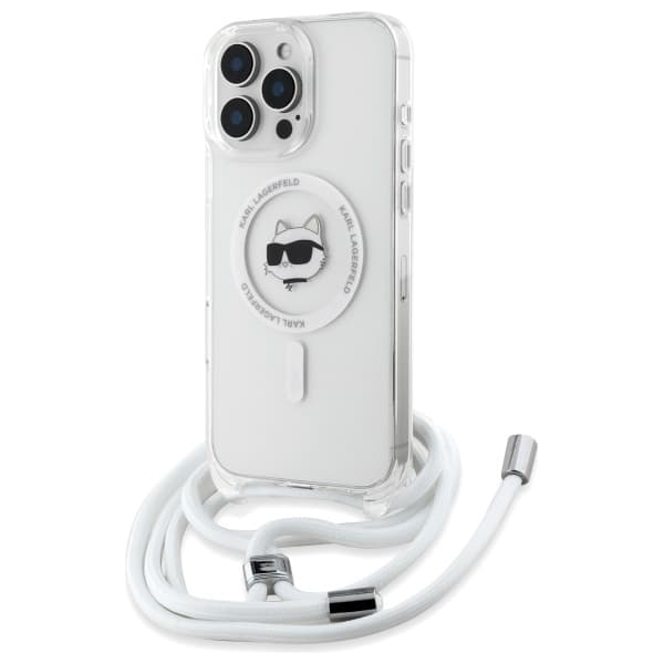 Karl Lagerfeld IML Crossbody MagSafe iPhone 16 průhledný Choupette's Head - náhled 1