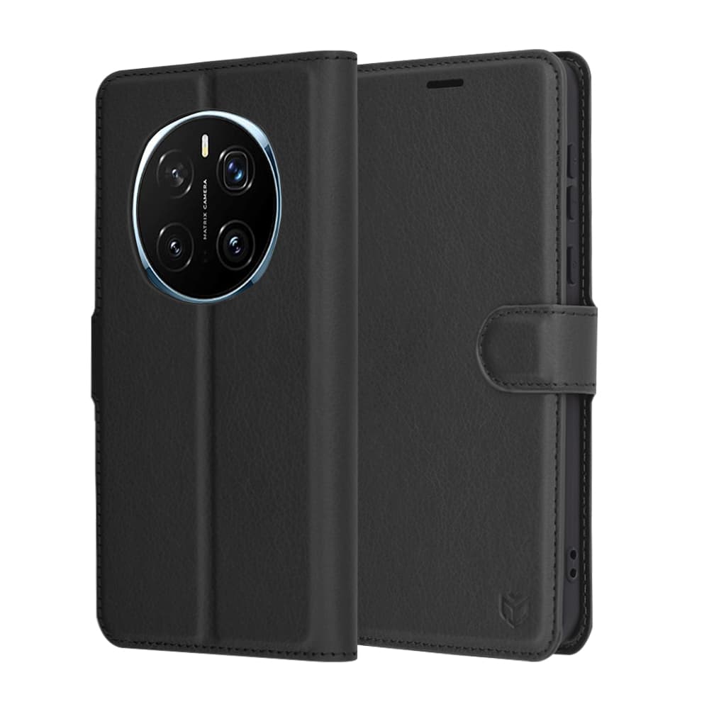 Pouzdro Techsuit Leather Folio pro Honor Magic7 Pro černé - náhled 1