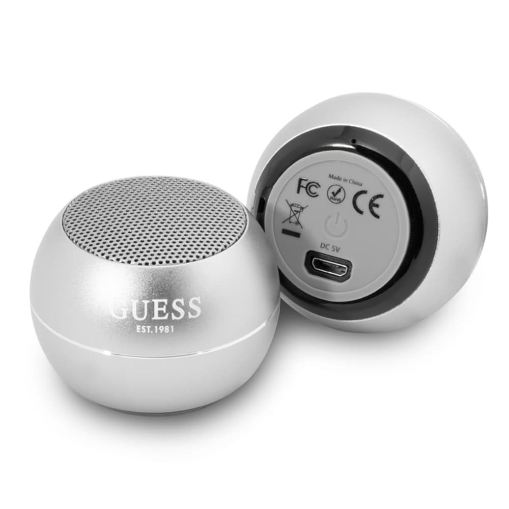 Guess Wireless Mini Speaker Bluetooth 5.0 3W 300mAh 4H Šedý - náhled 1