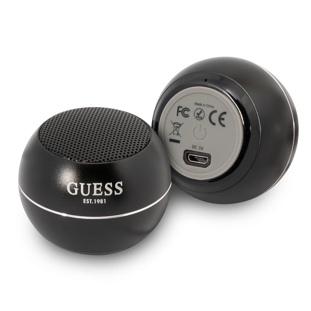 Guess Wireless Mini Speaker Bluetooth 5.0 3W 300mAh 4H černý - náhled 1
