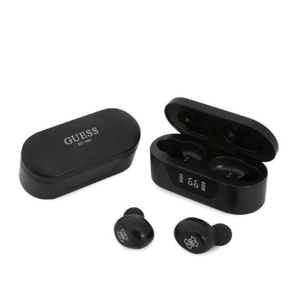Guess bezdrátová sluchátka GUTWST31EK černá Bluetooth 5.0 TWS USB-C LED IPX4 - náhled 1
