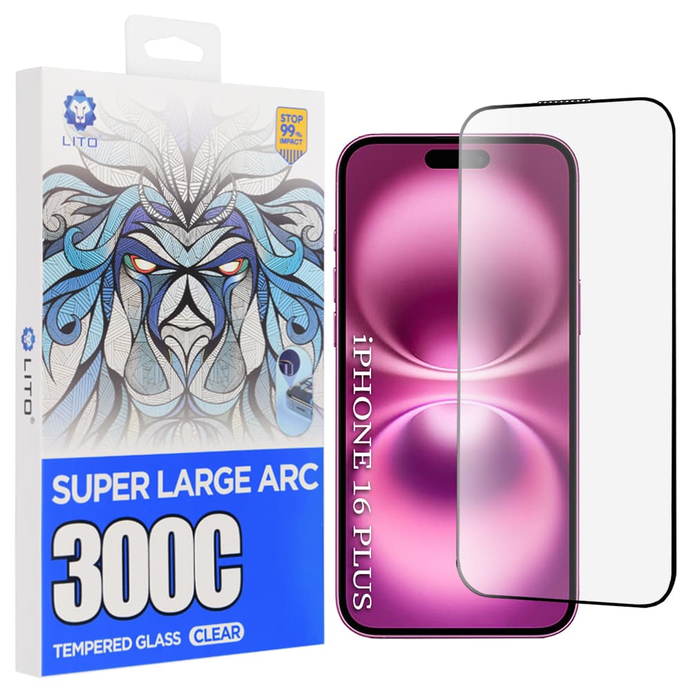 Kryt Lito D+ Max 300C pro iPhone 16 Plus průhledný - náhled 1