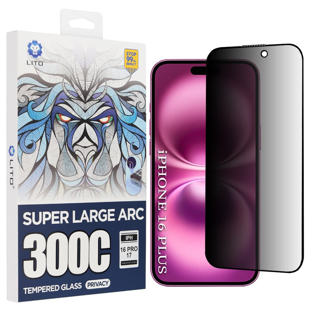 Lito D+ Max Privacy 300C pro iPhone 16 Plus černá - náhled 1