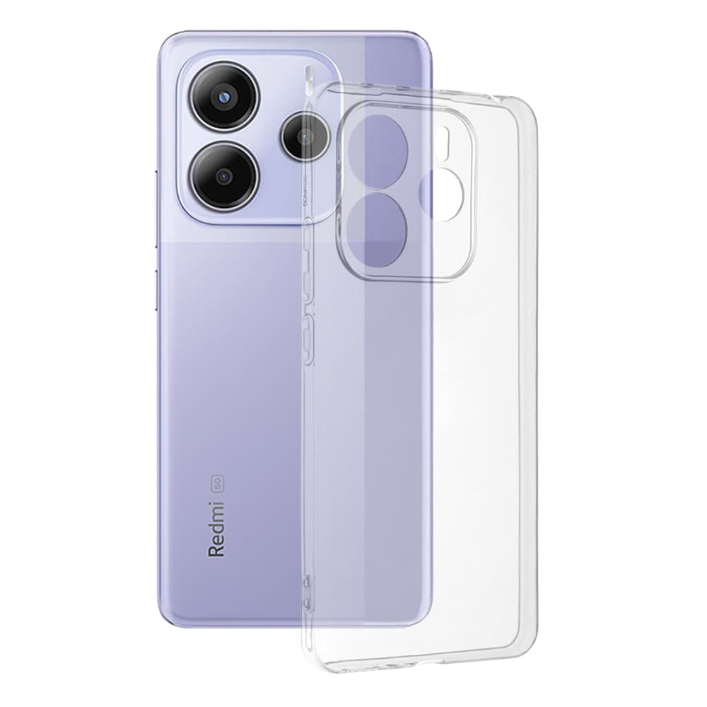 Techsuit silikonové pouzdro Xiaomi Redmi Note 14 5G průhledné - náhled 1
