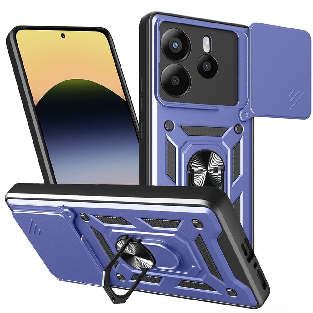 Techsuit CamShield Series pouzdro Xiaomi Redmi Note 14 5G modré - náhled 1