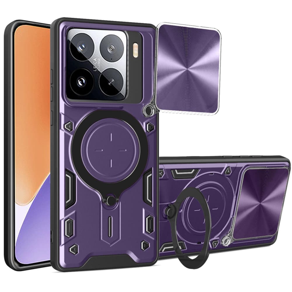 Ochranný obal Techsuit CamGuard Pro Xiaomi 15 fialový - náhled 1
