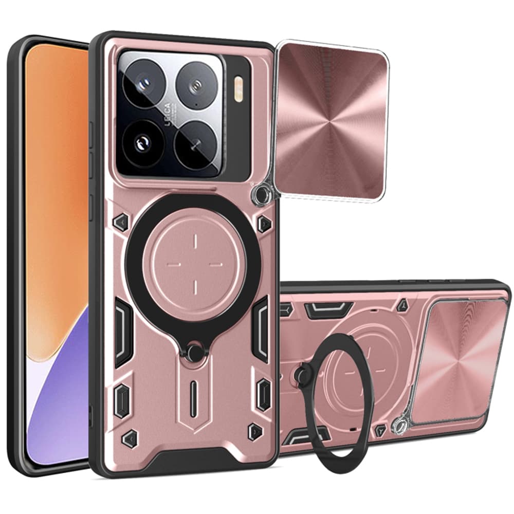 Ochranný kryt Techsuit CamGuard Pro Xiaomi 15 růžově zlatý - náhled 1