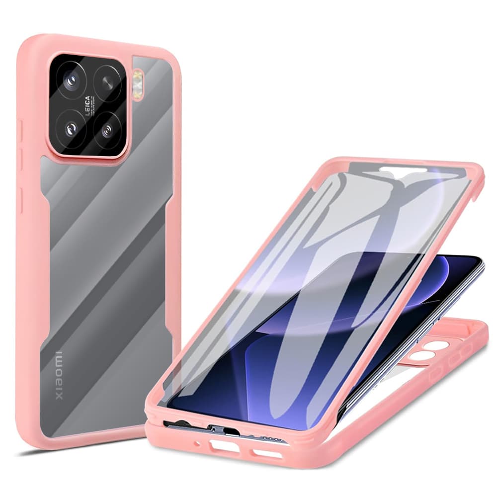 Techsuit ColorVerse 360 Series + Ochranné sklo Xiaomi 15 Růžová - náhled 1
