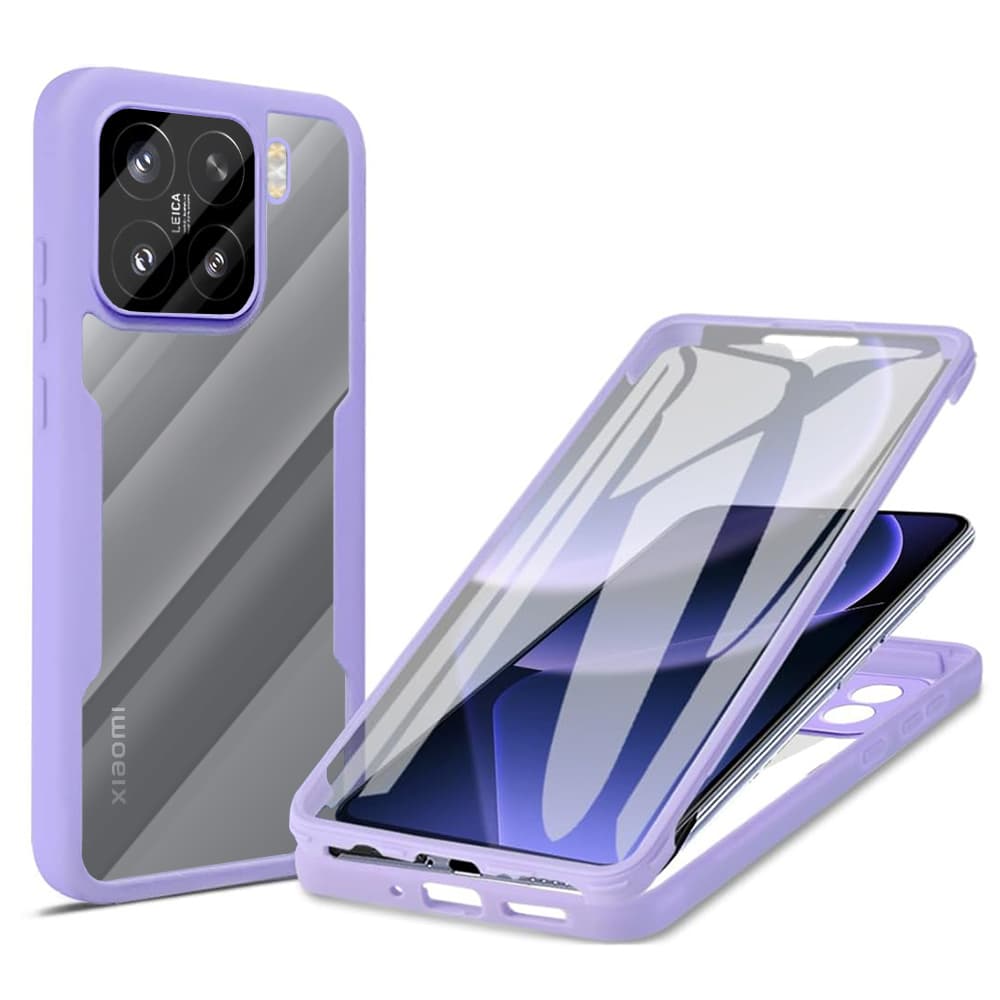 Techsuit ColorVerse 360 Series s ochranou displeje Xiaomi 15 fialová - náhled 1