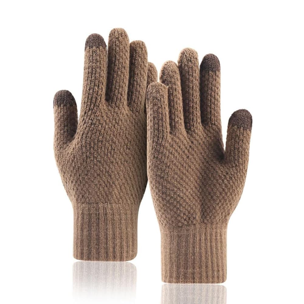Rukavice Techsuit ST0013 z akrylu velikost 22 cm kávové