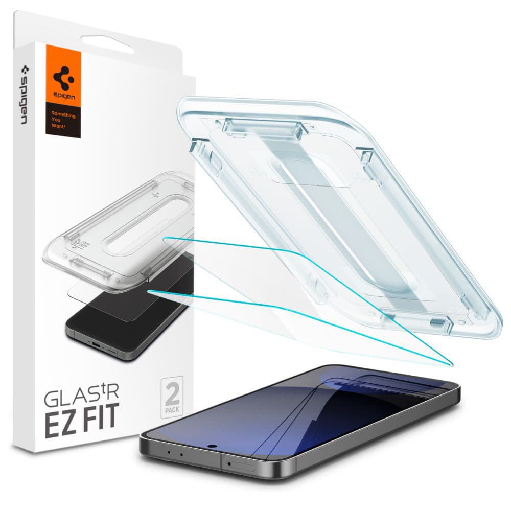 Spigen Glas.tR EZ-FIT (2 balení) Samsung Galaxy S24 FE / A56 5G průhledný - náhled 1