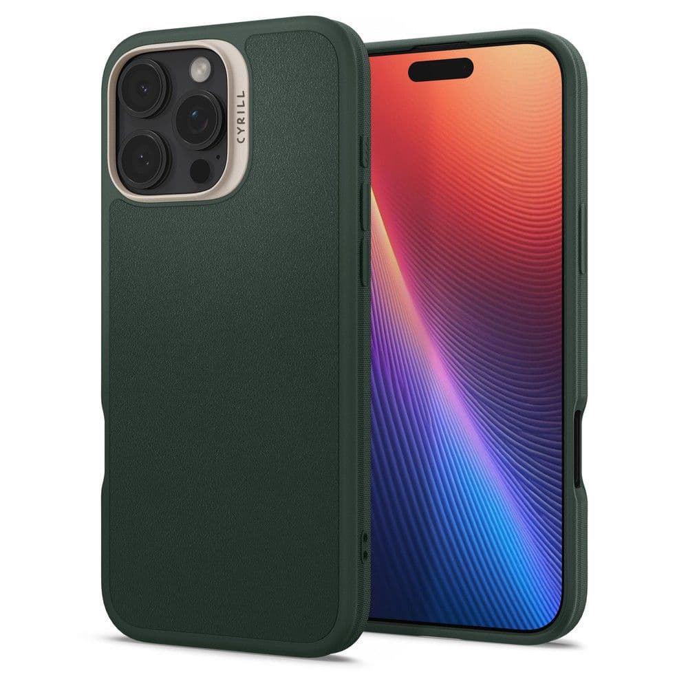 Spigen Cyrill Kajuk MagSafe pro iPhone 16 Pro Max v lesní zelené - náhled 1