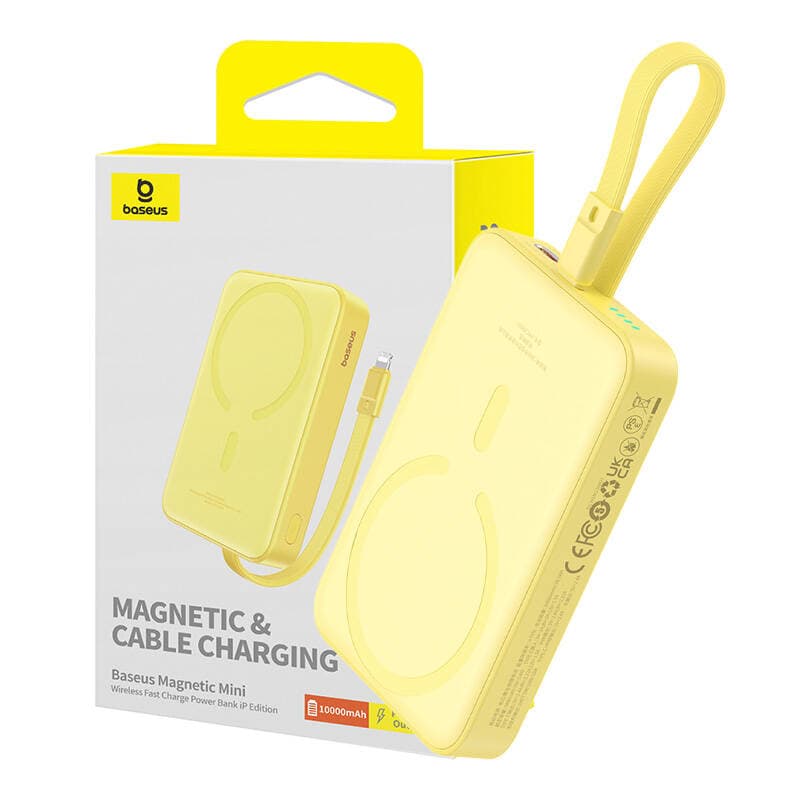 Baseus Power Bank Magnetic Mini MagSafe USB-C 10000mAh 20W žlutá - náhled 1