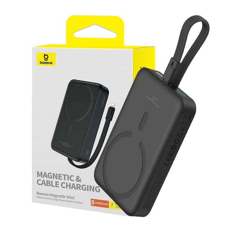 Baseus Power Bank Magnetic Mini MagSafe USB-C 10000mAh 20W černá - náhled 1