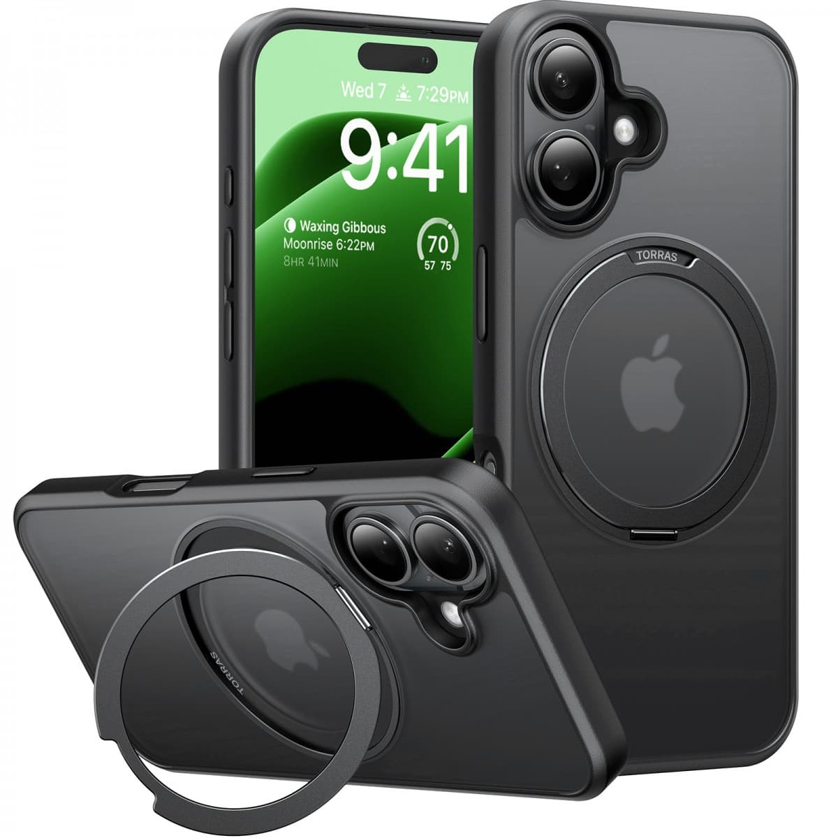 Torras Ostand Pro MagSafe Series iPhone 16 Plus černá - náhled 1