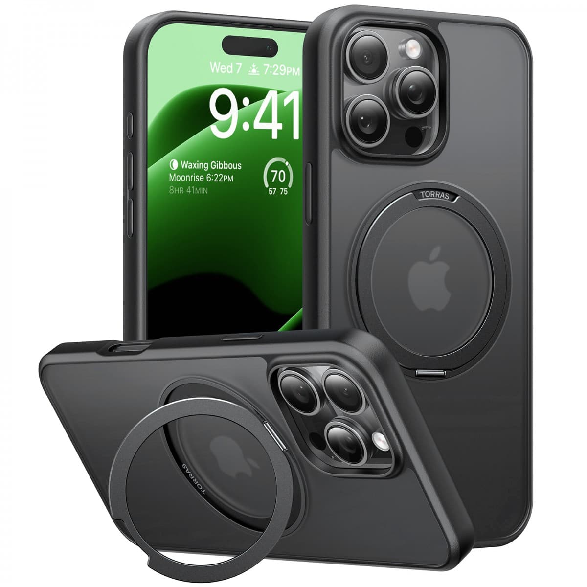 Torras Ostand Pro MagSafe Series iPhone 16 Pro černý - náhled 1