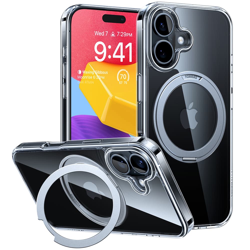 Torras Ostand Pro MagSafe Series iPhone 16 průhledný - náhled 1