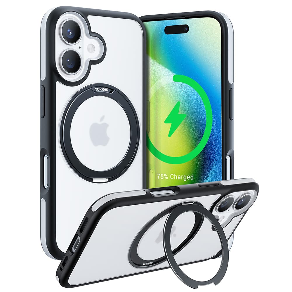 Torras Ostand R Fusion MagSafe Series pro iPhone 16 černá - náhled 1