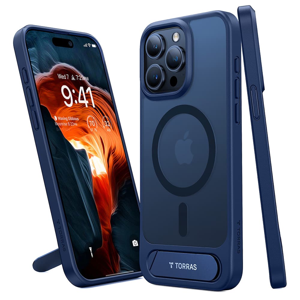 Torras Pstand MagSafe pro iPhone 15 Pro Max námořnická modrá - náhled 1