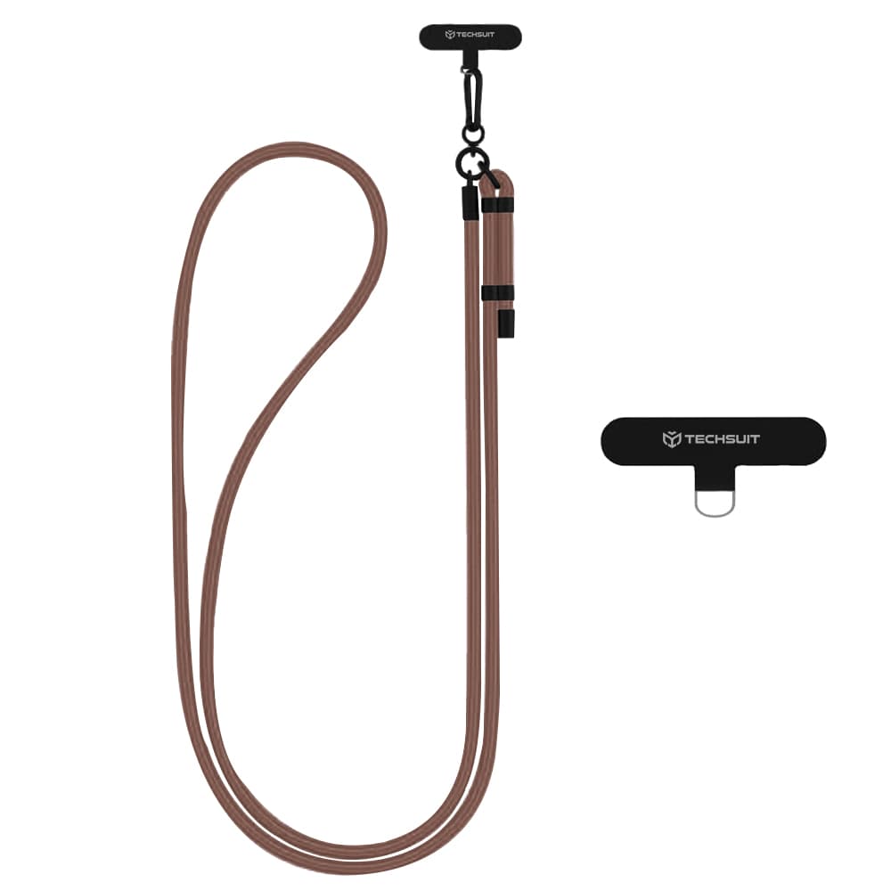 Techsuit Rope Crossbody Strap RCS1-72 pro telefony karabina nylon kávová - náhled 1