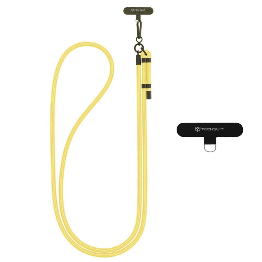 Techsuit Rope Crossbody Strap RCS1-75 pro telefony karabina nylon žlutá - náhled 1