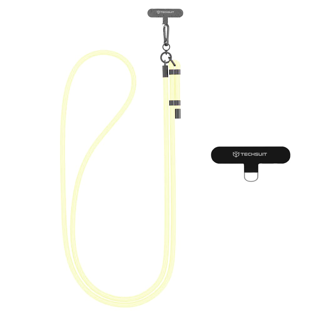 Techsuit Rope Crossbody Strap RCS1-56 pro telefony karabina nylon vanilkový krém - náhled 1
