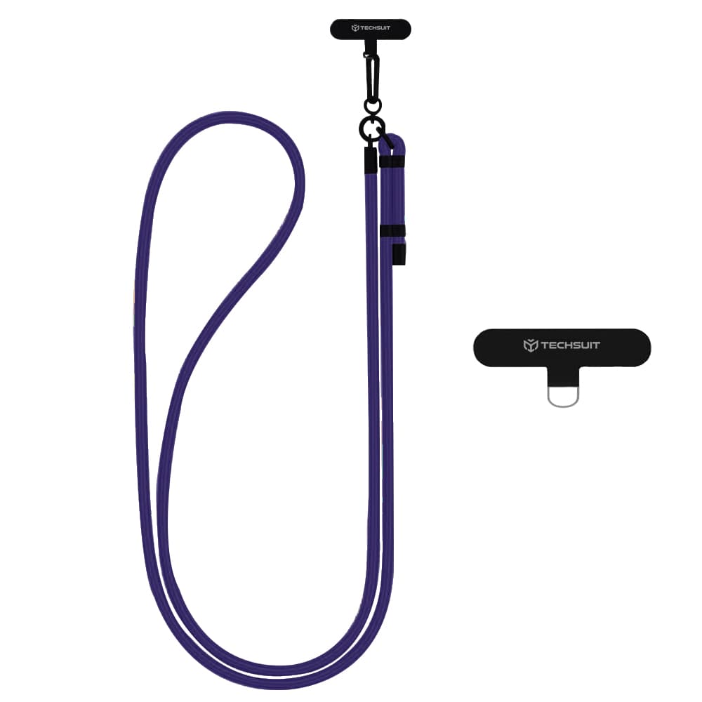 Techsuit Rope Crossbody Strap RCS1-71 pro telefony karabina nylon bouřková noc - náhled 1