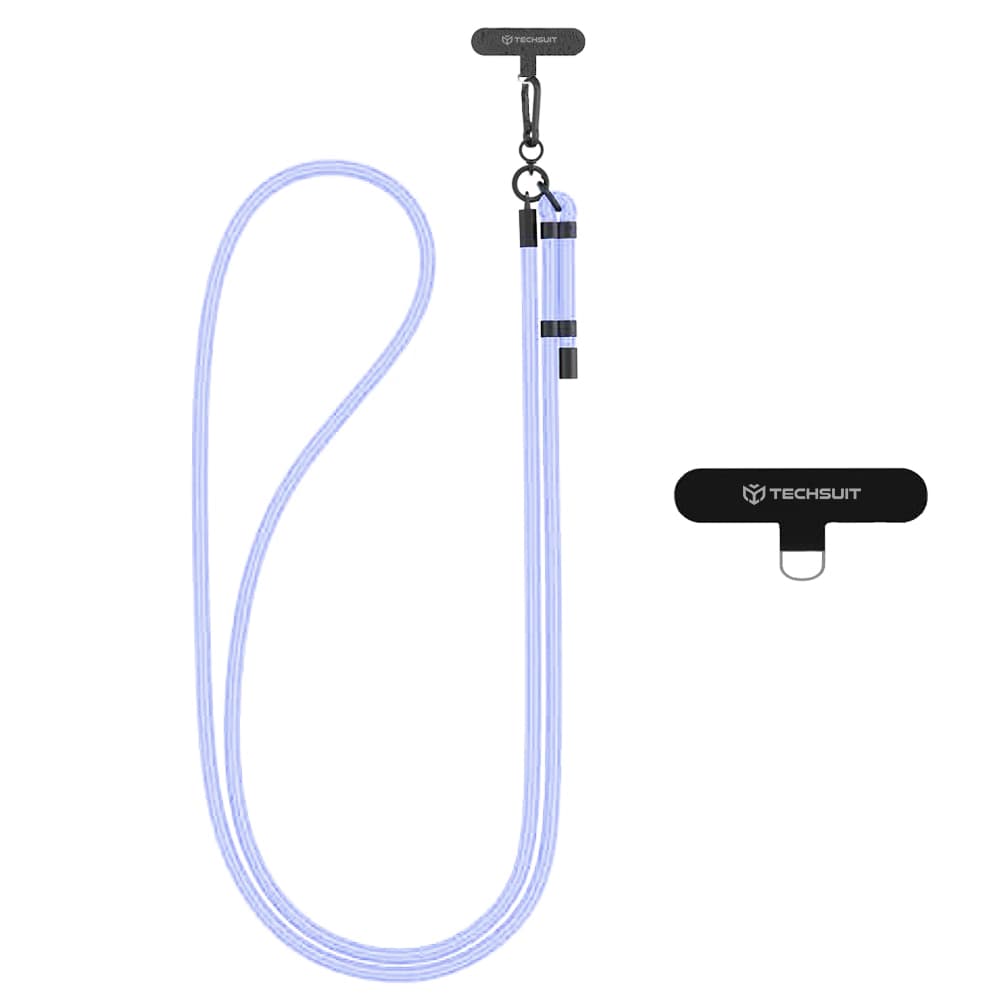 Techsuit Rope Crossbody Strap RCS1-32 pro telefony karabina nylon levandulová - náhled 1