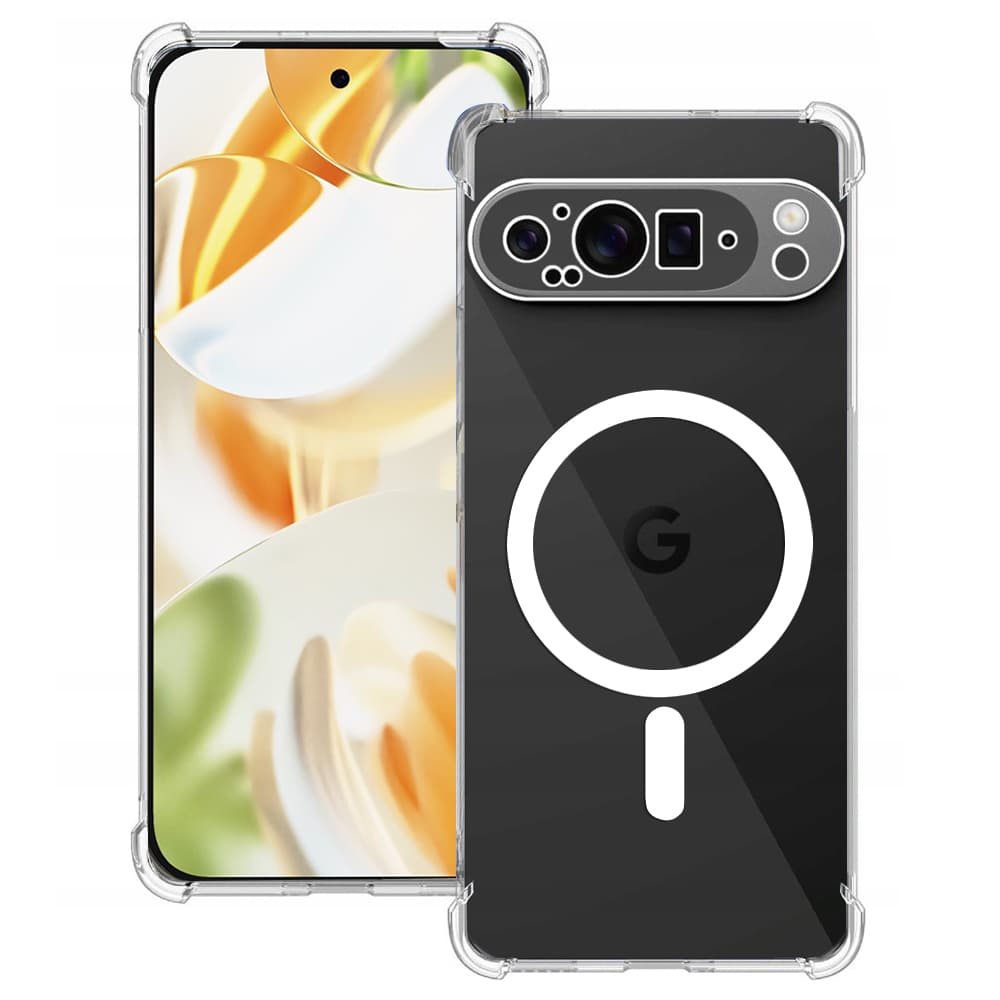 Techsuit Shockproof průhledný silikonový MagSafe Google Pixel 9 Pro průhledný - náhled 1