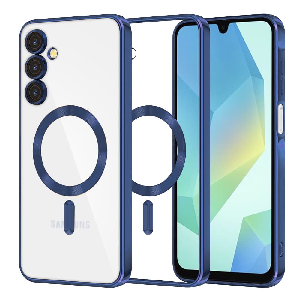 Techsuit Luxury Crystal MagSafe pro Samsung Galaxy A16 4G / A16 5G tmavě modrá - náhled 1