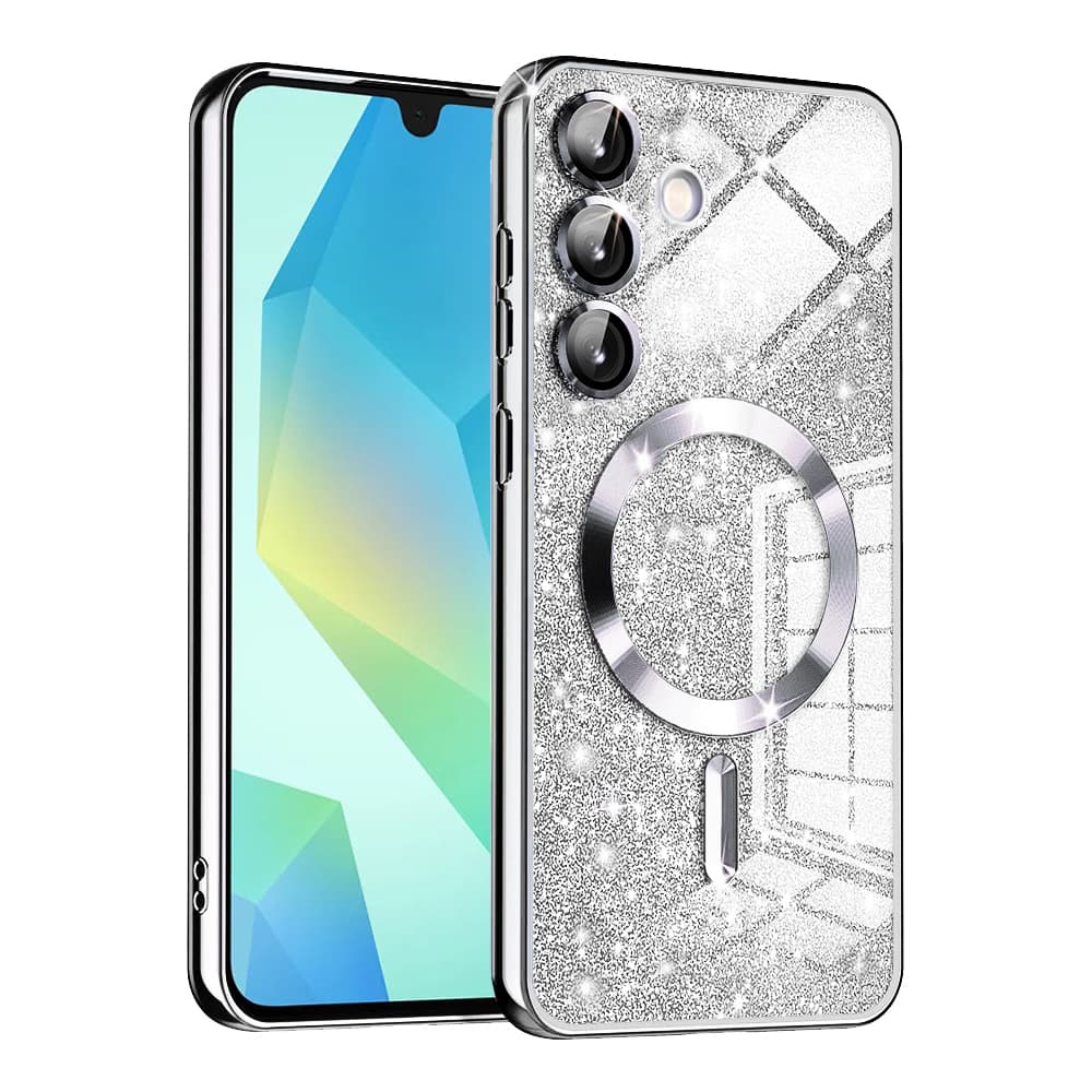 Techsuit Luxury Glitter MagSafe pro Samsung Galaxy A16 4G / A16 5G stříbrná - náhled 1