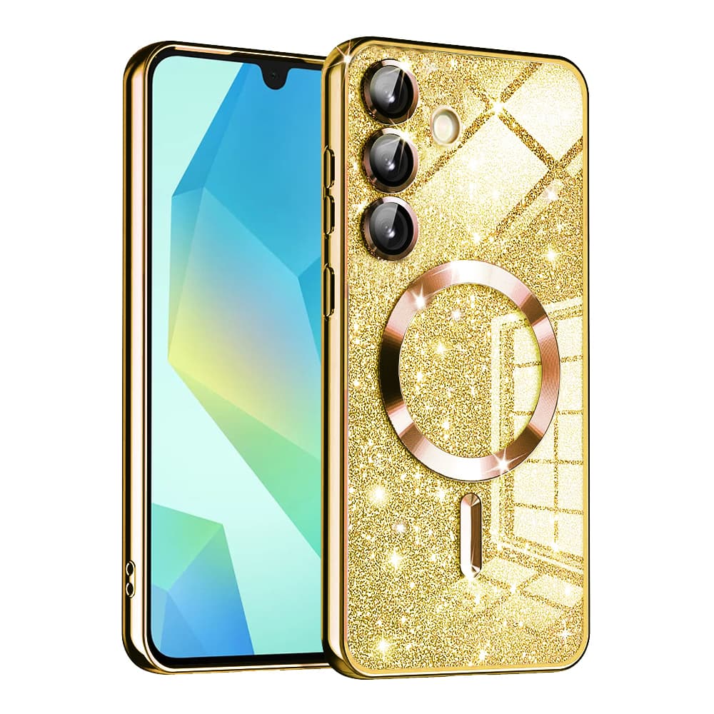 Techsuit Luxury Glitter MagSafe pro Samsung Galaxy A16 4G / A16 5G zlatý - náhled 1