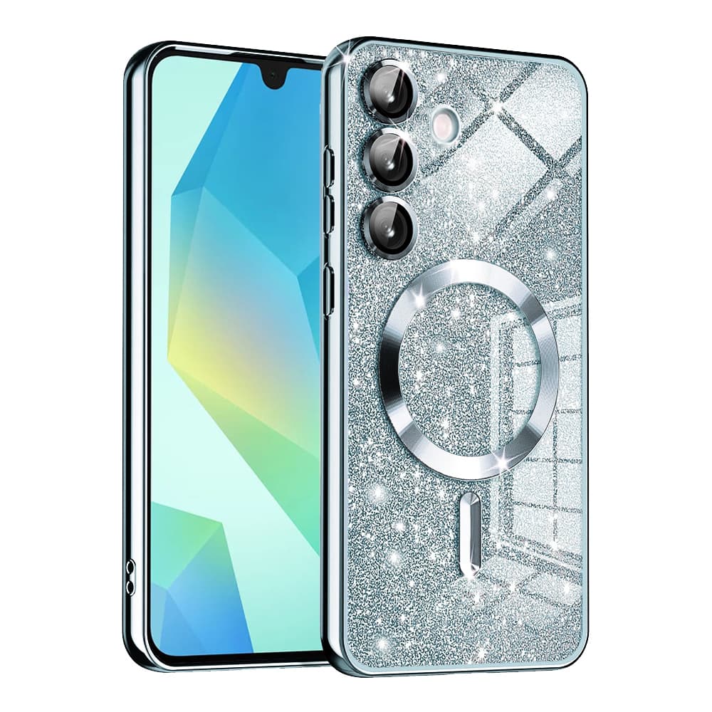 Techsuit Luxury Glitter MagSafe pro Samsung Galaxy A16 4G / A16 5G světle modrá - náhled 1