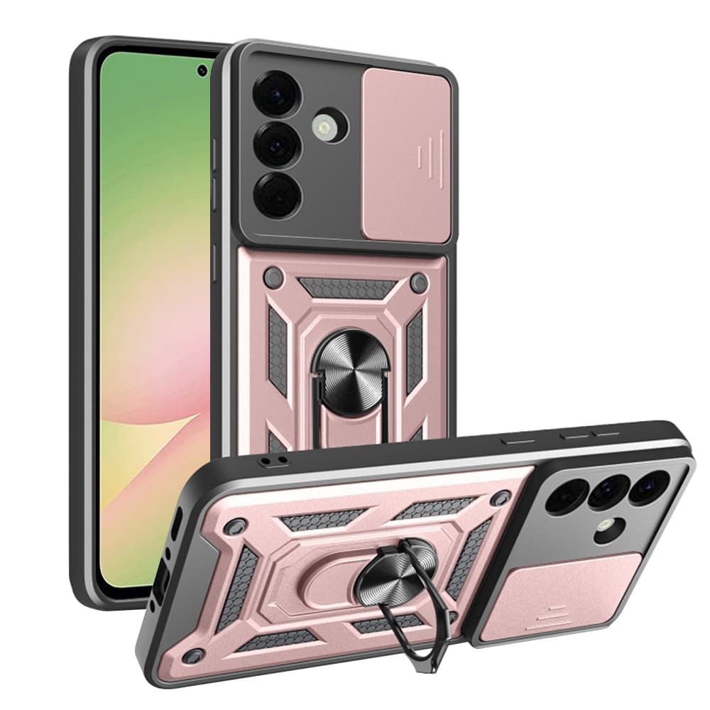 Techsuit CamShield Series Samsung Galaxy A56 5G růžově zlatý - náhled 1