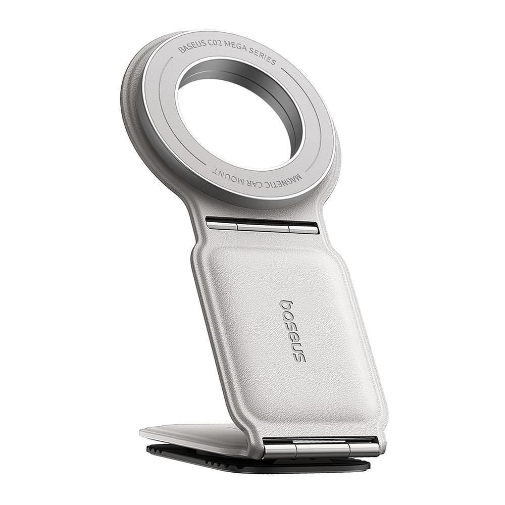 Baseus Car Holder PrimeTrip Series C02 PU kůže 360° 25N univerzální montáž měsíční bílá - náhled 1