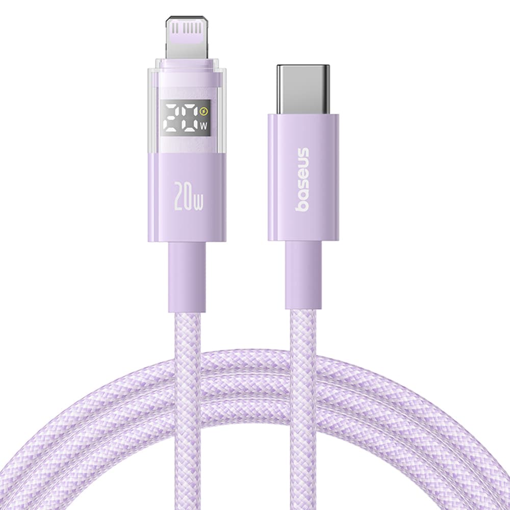 Baseus Data Cable Display 2 20W 1m Nebula fialová - náhled 1