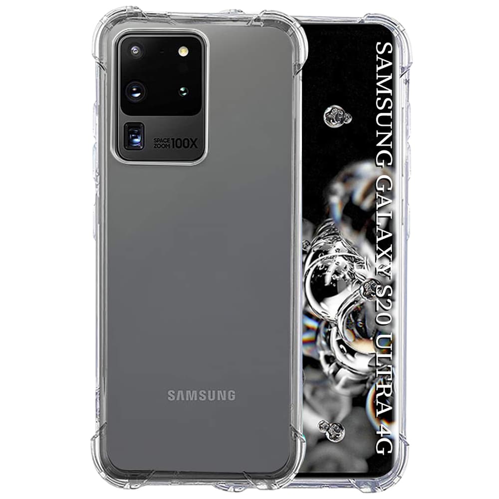 Techsuit Shockproof průhledný silikonový obal Samsung Galaxy S20 Ultra průhledný - náhled 1