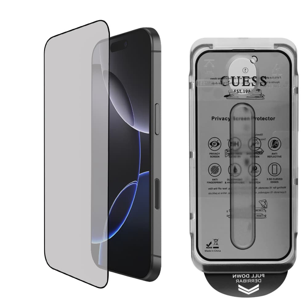 Guess Privacy 2.5D Outline GUTGP16LBOKGCIP pro iPhone 16 Pro černá