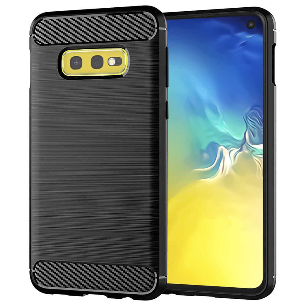 Pouzdro Techsuit Carbon Silicone pro Samsung Galaxy S10e černé - náhled 1