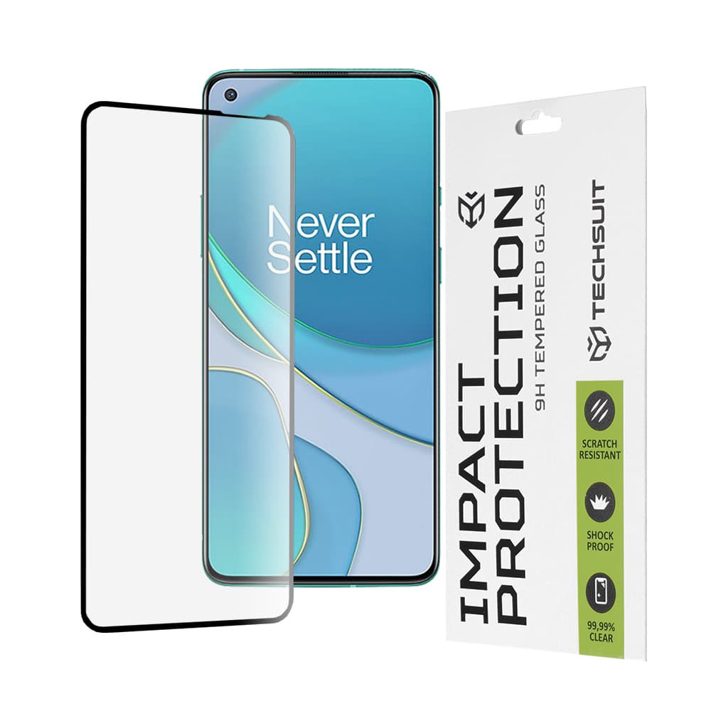 Ochranné sklo Techsuit 111D pro OnePlus 8T černé - náhled 1