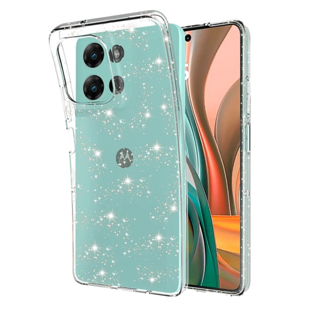 Techsuit SparkleSkin Series pro Motorola Moto G75 průhledný - náhled 1