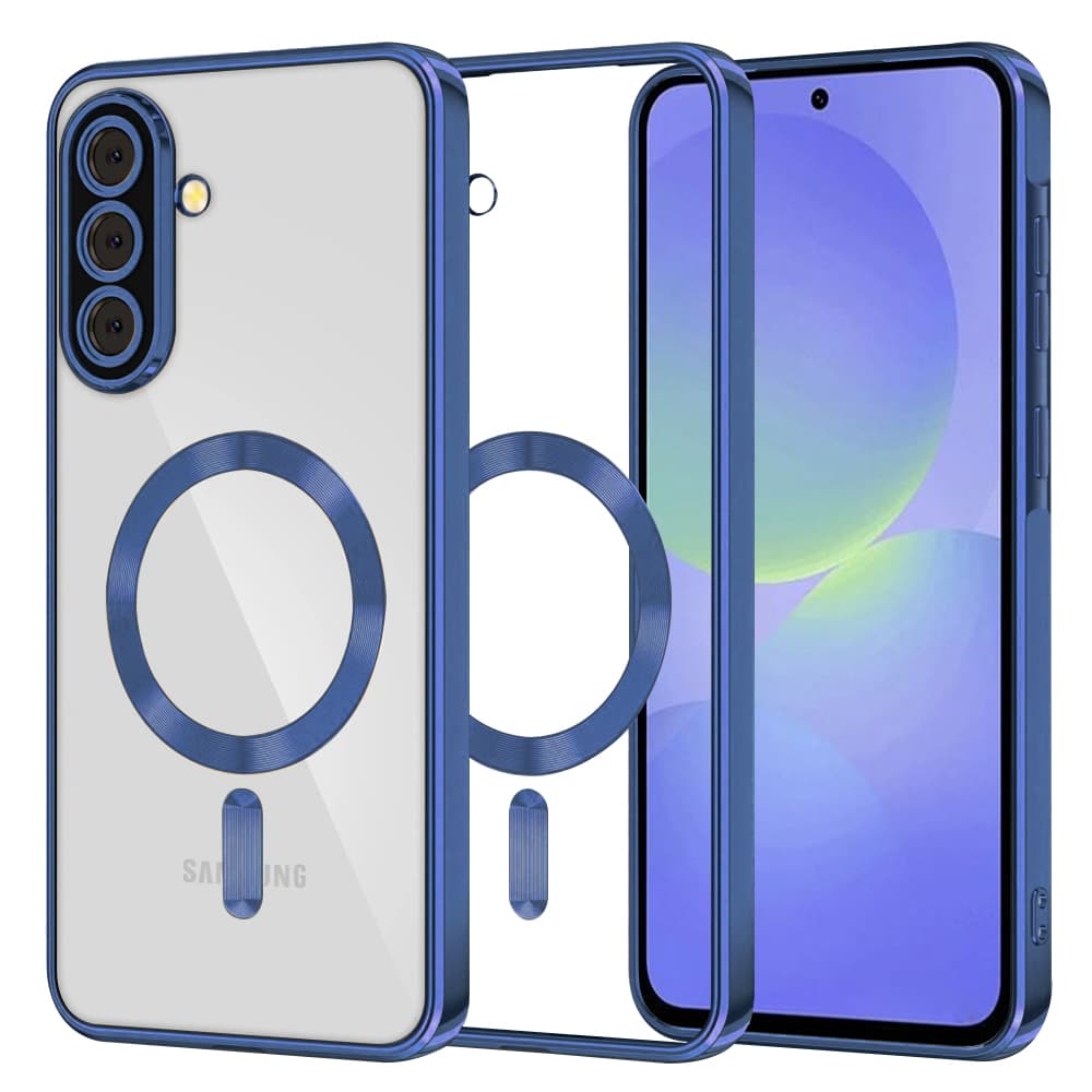 Techsuit Luxury Crystal MagSafe pro Samsung Galaxy A36 5G A56 5G tmavě modrá - náhled 1