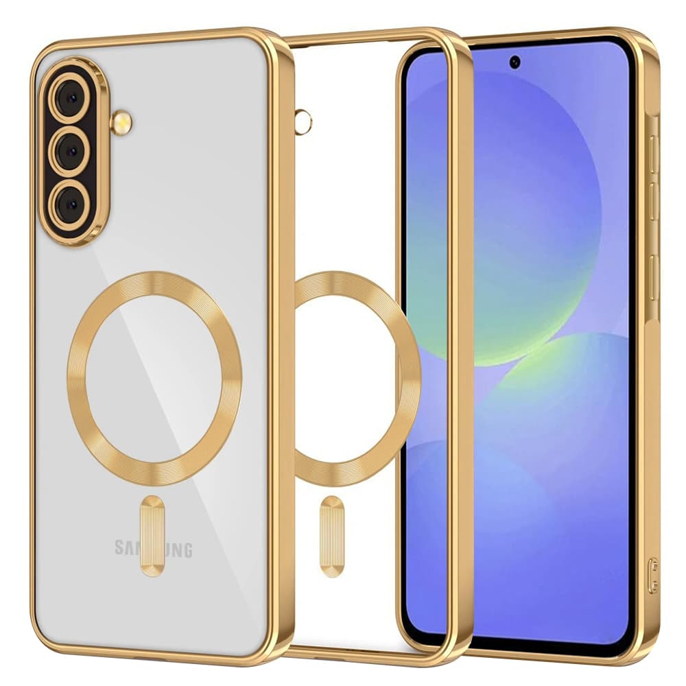 Techsuit Luxury Crystal MagSafe pro Samsung Galaxy A36 5G A56 5G zlatá - náhled 1