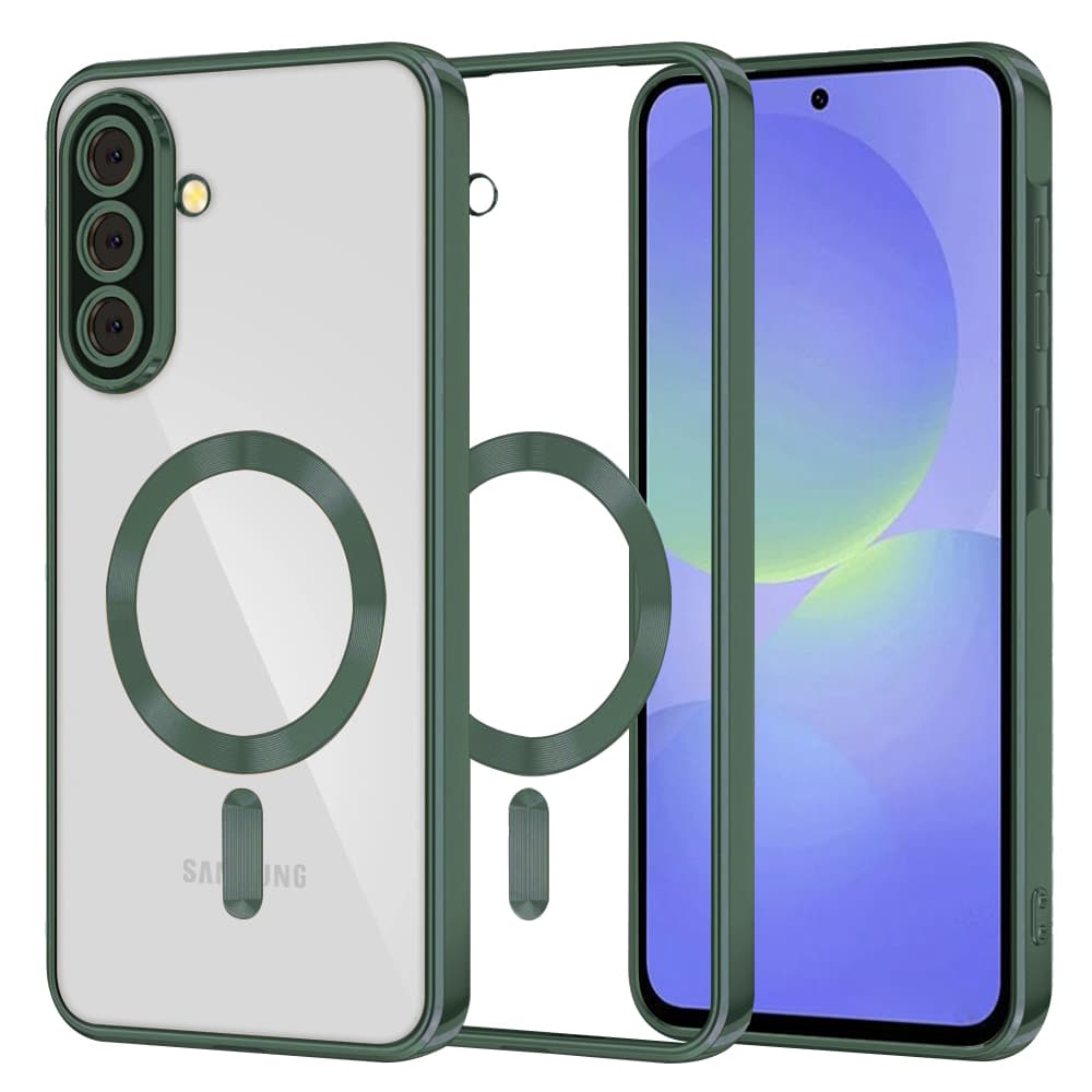 Techsuit Luxury Crystal MagSafe pro Samsung Galaxy A36 5G A56 5G tmavě zelená - náhled 1