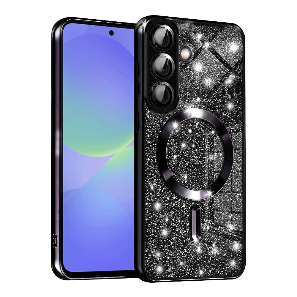 Techsuit Luxury Glitter MagSafe pro Samsung Galaxy A36 5G A56 5G černá - náhled 1