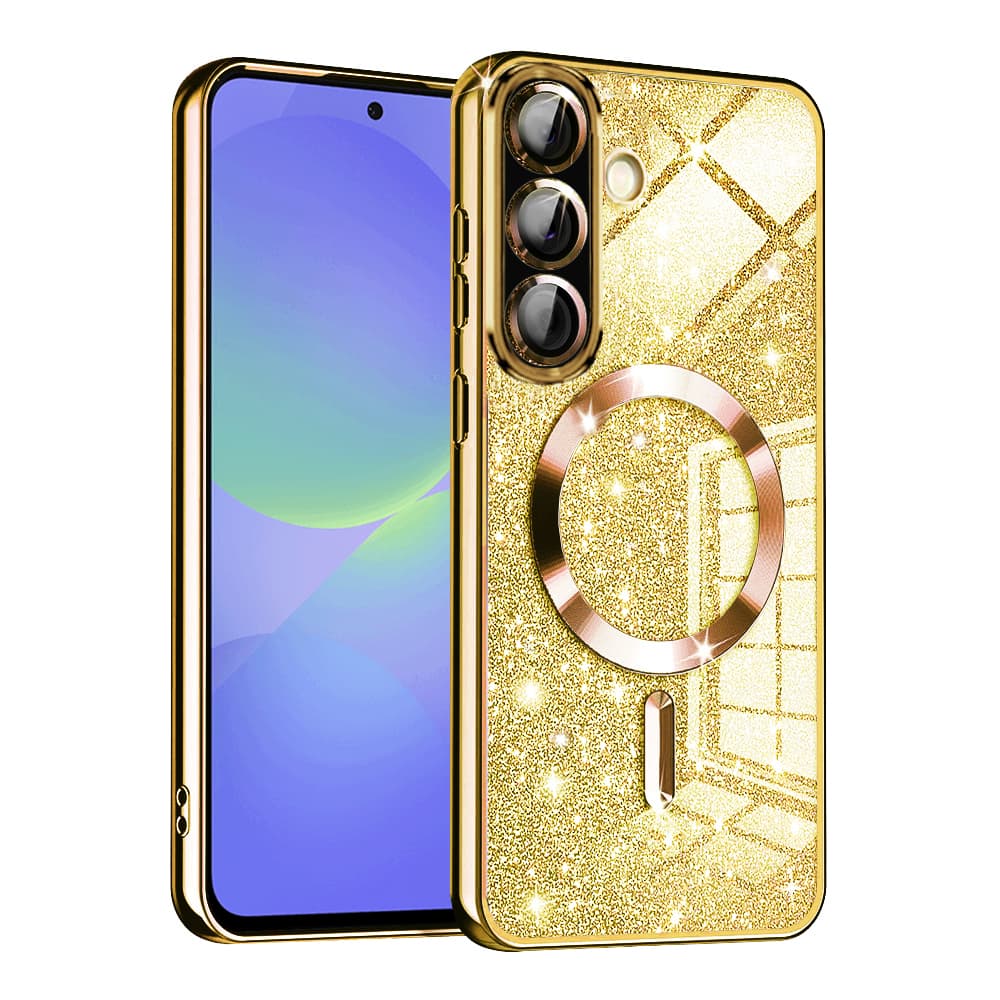 Techsuit Luxury Glitter MagSafe pro Samsung Galaxy A36 5G A56 5G zlatá - náhled 1