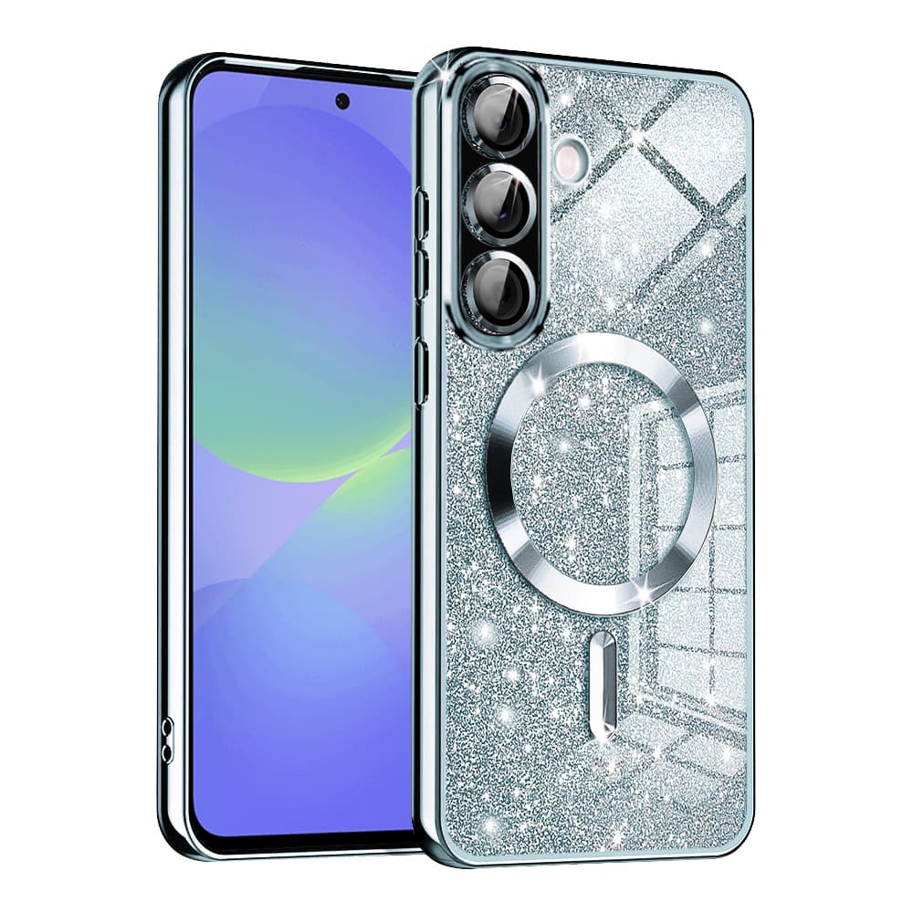 Techsuit Luxury Glitter MagSafe pro Samsung Galaxy A36 5G A56 5G světle modrá - náhled 1