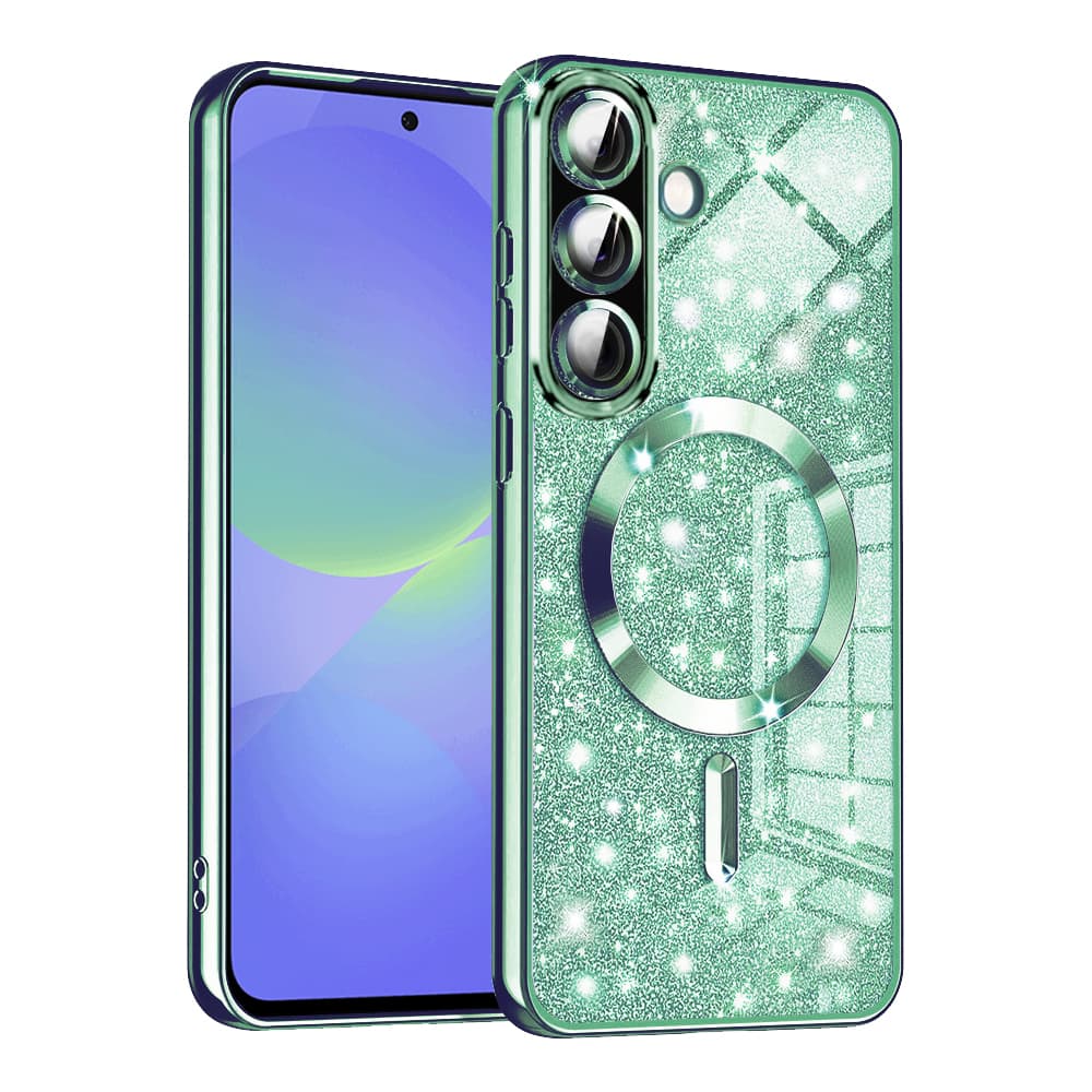 Techsuit Luxury Glitter MagSafe pro Samsung Galaxy A36 5G A56 5G světle zelená - náhled 1