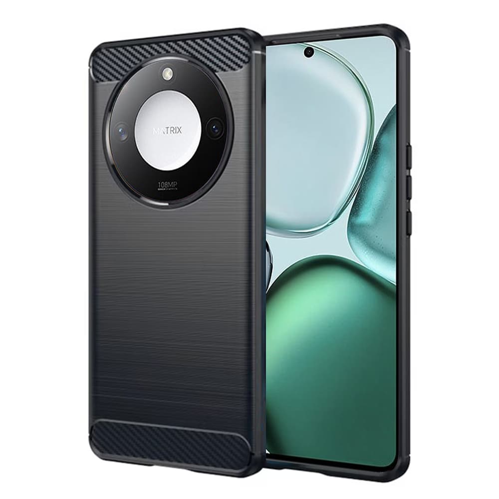 Techsuit Carbon Silicone pouzdro Honor X9c Smart černé - náhled 1